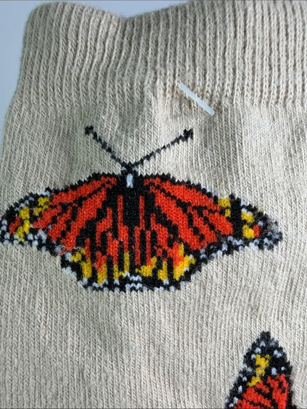 NWT Monarch Butterfly Crew Socks Women’s 9-11 Made in USA Caterpillar Chrysalis